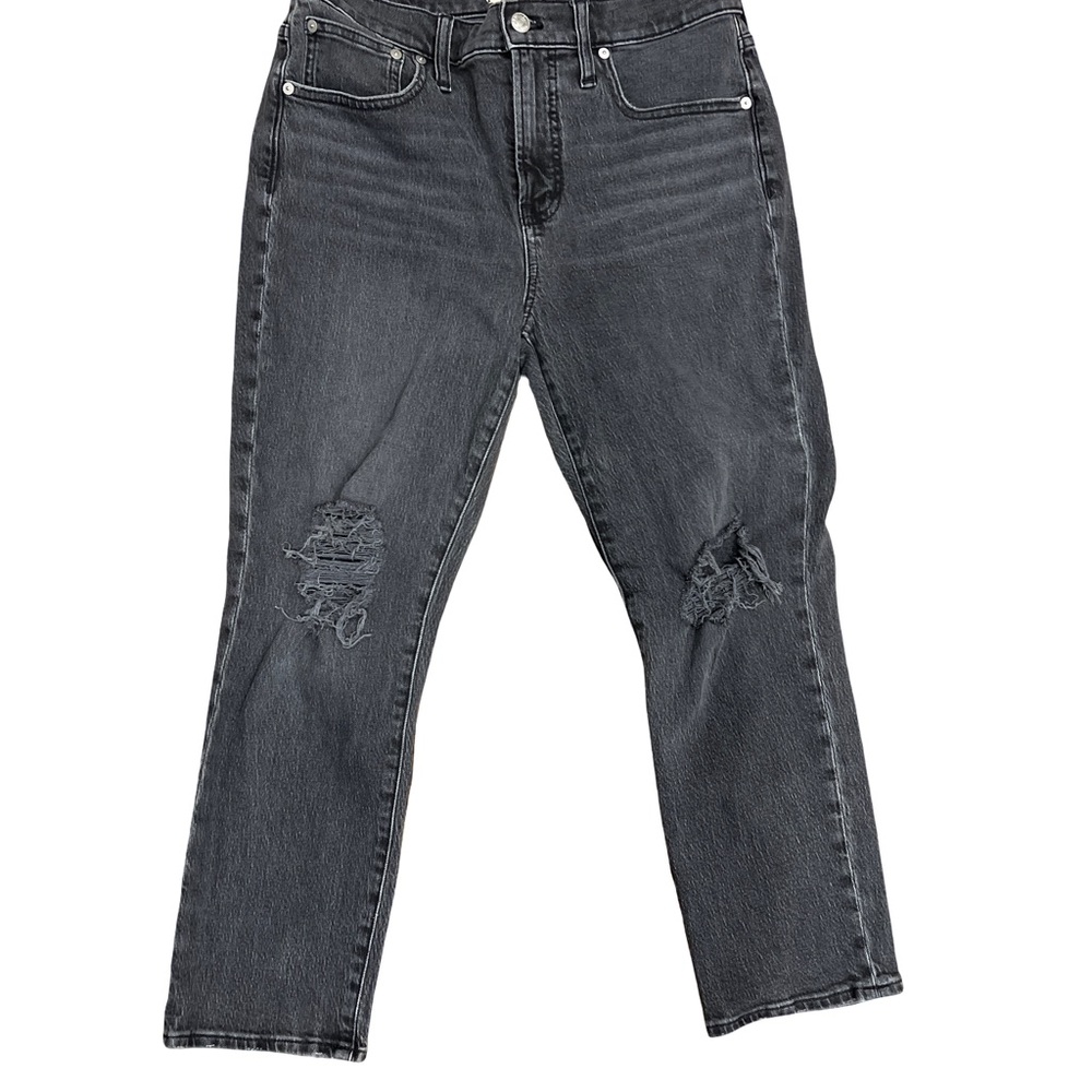 Madewell Distressed Black Jeans
